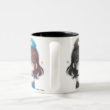 Originele Chibi Verpleegster - Koffie met Vermoeid