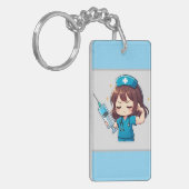 Originele Chibi Verpleegster - Medische Kracht Sleutelhanger (Voorkant Links)