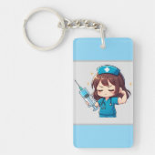 Originele Chibi Verpleegster - Medische Kracht Sleutelhanger (Voorkant)