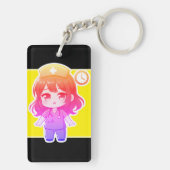 Originele Chibi Verpleegster - Racen Tegen de Tijd Sleutelhanger (achterkant)