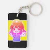 Originele Chibi Verpleegster - Verpleegstersleven Sleutelhanger (achterkant)