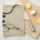 Originele Chinese Slang Jaar 2025 kies kleur KT5 Theedoek (Quarter Fold)