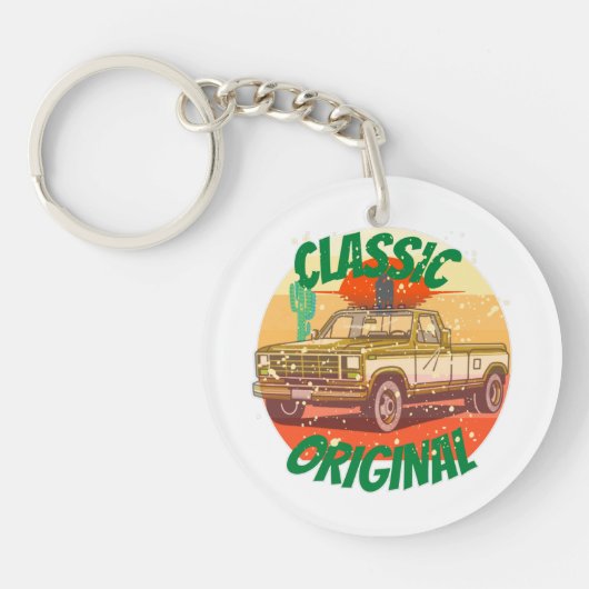 ORIGINELE COOLE TRUCK ANTIEK SLEUTELHANGER (Voorkant)