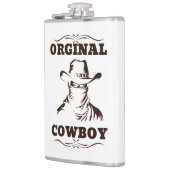 Originele Cowboy Vinyl verpakte fles Heupfles (Links)