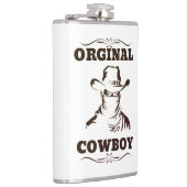 Originele Cowboy Vinyl verpakte fles Heupfles (Rechts)