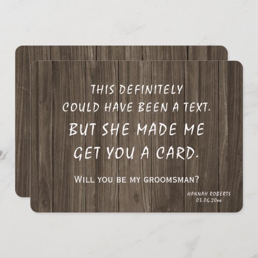 Originele Creative and Funny Uitnodiging (Voorkant / Achterkant)