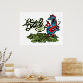 Originele criminalz Dragon 01 Poster (Keuken)