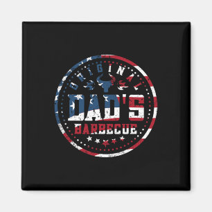 Originele Dads BBQ Dads Byckyard Grilling America  Magneet