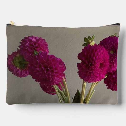  Originele Dahlia Bloem Foto +Custom Naam Etui (Voorkant)