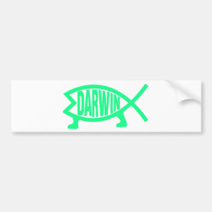 Originele Darwin Vis (Zeeschuim) Bumpersticker