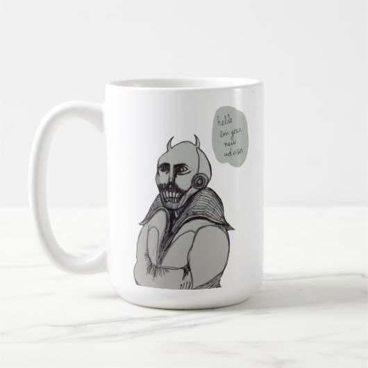 Originele demon Monster Advisor Koffiemok (Links)