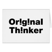 Originele denker Wenskaarten (Voorkant Horizontaal)