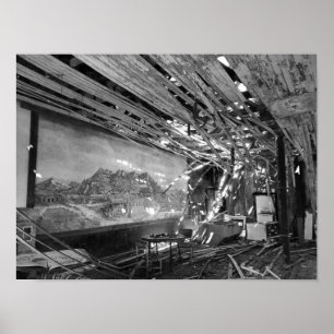 Originele digitale foto - de Gleeson Saloon Poster