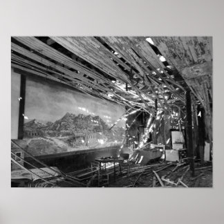 Originele digitale foto - de Gleeson Saloon Poster