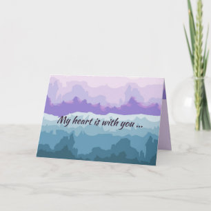 Originele digitale kunst op Sympathy Card Kaart