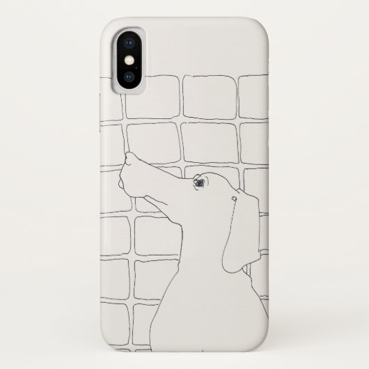 Originele Dog Tekening Chinees Dog Jaar 2018 X Hoe Case-Mate iPhone Case (Achterkant)