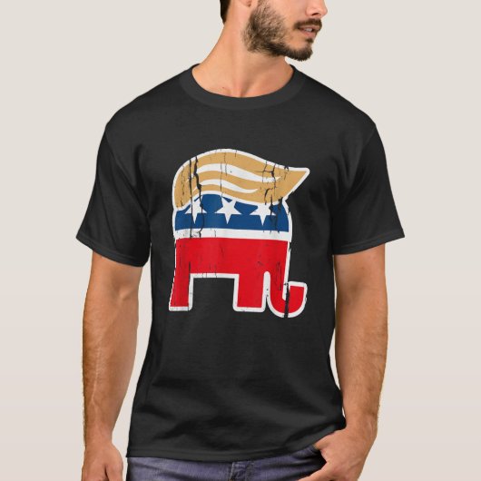 Originele Donald Trump olifant T shirt S (Voorkant)