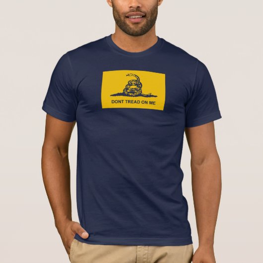 Originele Dont Tread on Me T Shirt -gadsden vlag o (Voorkant)