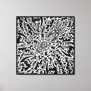 Originele Doodle 9of26 Canvas Afdruk