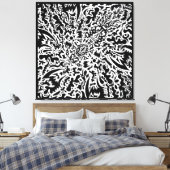 Originele Doodle 9of26 Canvas Afdruk (Insitu (Slaapkamer))