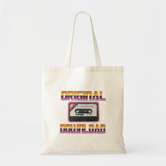 Originele download cassette tote bag (Voorkant)