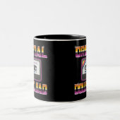 Originele download cassette tweekleurige koffiemok (Center)