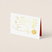 Originele Dragon tekening Lunar 2024 Luxe FGC Folie Kaarten (Voorkant)