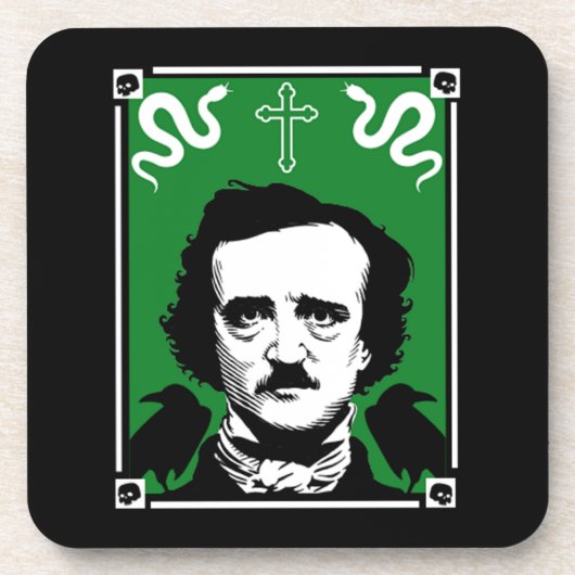 Originele Edgar Allan Poe Bier Onderzetter (Voorkant)