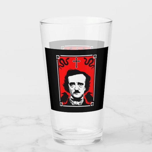 Originele Edgar Allan Poe Glas (Achterkant)