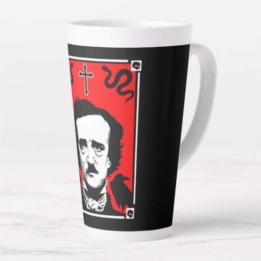 Originele Edgar Allan Poe Latte Mok (Rechterhoek)