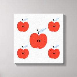Originele Eenvoudige Kunst Appels Canvas Prints