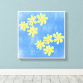 Originele Eenvoudige Kunst Blauwe Prints (Insitu (Houten vloer))