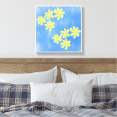 Originele Eenvoudige Kunst Blauwe Prints (Insitu (Slaapkamer))