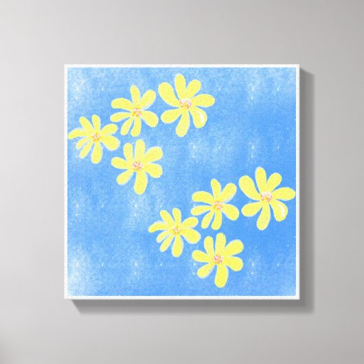 Originele Eenvoudige Kunst Blauwe Prints (Voorkant)