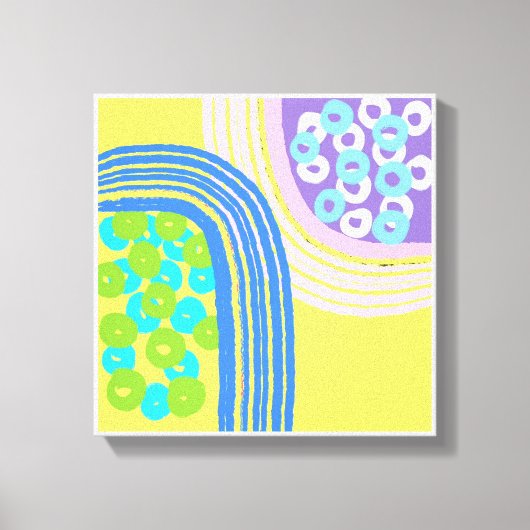 Originele Eenvoudige Kunst Gele Prints (Voorkant)