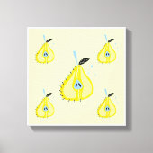 Originele Eenvoudige Kunst Pear Canvas Prints (Voorkant)
