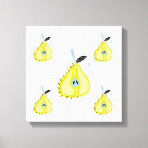 Originele eenvoudige kunst peer canvas afdruk