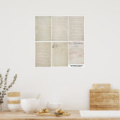 ORIGINELE Emancipatie Proclamatie 13e wijziging Poster (Keuken)