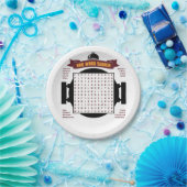 Originele en leuke BBQ-partijwoordzoekpuzzel... Papieren Bordje (Feest)