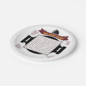 Originele en leuke BBQ-partijwoordzoekpuzzel... Papieren Bordje (Gekanteld)