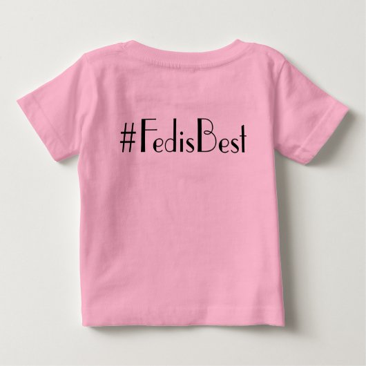 Originele Fed is het beste Logo Tutu Bodysuit-pak (Achterkant)