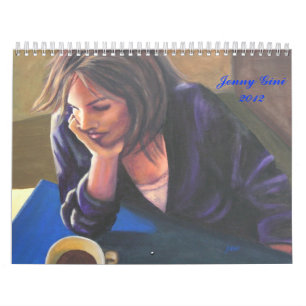 Originele fijne kunstkalender schilderijen van Jen Kalender