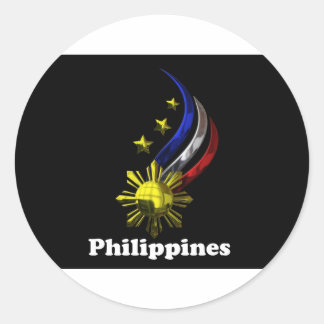 Originele Filipijnse Logo. Mabuhay Pilipinas! Ronde Sticker