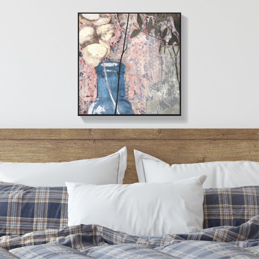 Originele Fine Art flessen & Foliage Canvas Afdruk (Insitu (Slaapkamer))