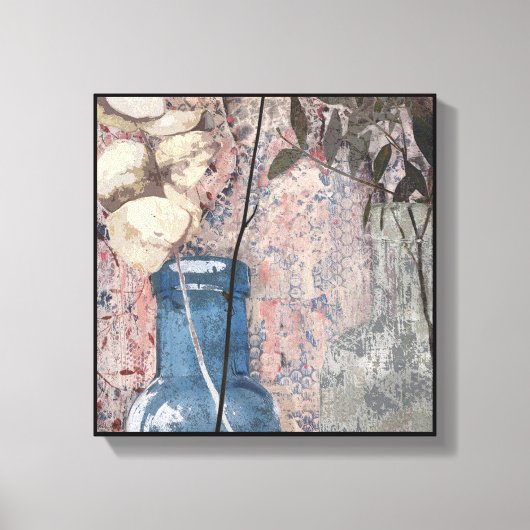 Originele Fine Art flessen & Foliage Canvas Afdruk (Voorkant)