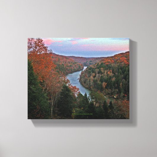 Originele foto najaar Cumberland, Kentucky US Canvas Afdruk (Voorkant)