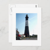 Originele foto van de vuurtoren van Jekyll Briefkaart (Voorkant / Achterkant)