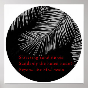 Originele foto van Haiku Love Beauful Wall Decor Poster