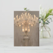 Originele foto van kroonluchter kaart (Staand voorkant)