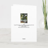 Originele fotomontage #10b feestdagen kaart (Achterkant)